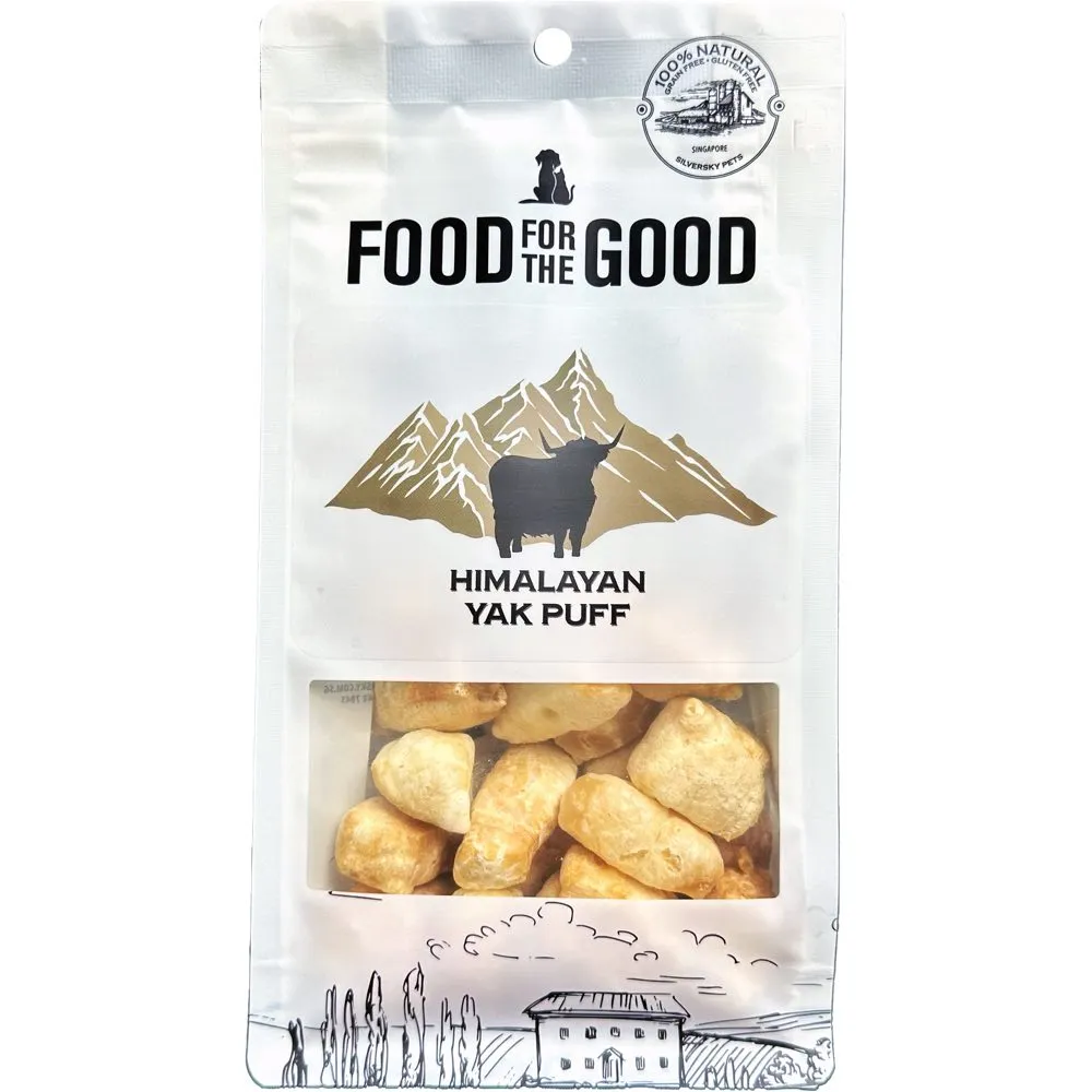 25% OFF: Food For The Good Himalayan Yak Puff Grain-Free Dog Treats 65g