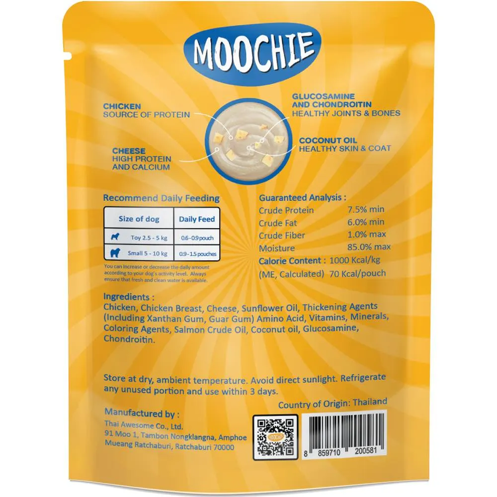 31% OFF: Moochie Chicken Mousse With Cheese Grain-Free Liquid Dog Treat 70g