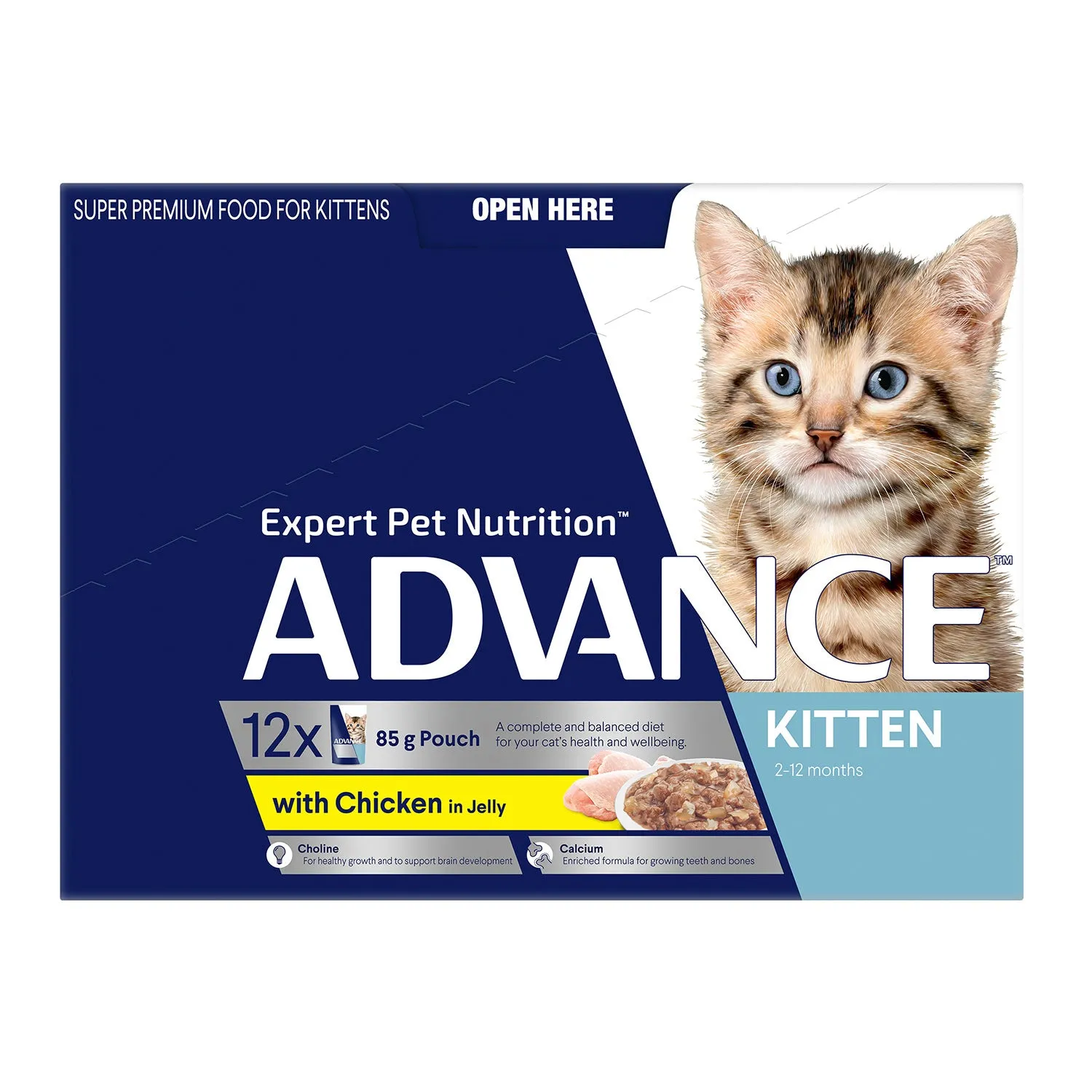 Advance Chicken in Jelly Kitten Wet Cat Food Pouch