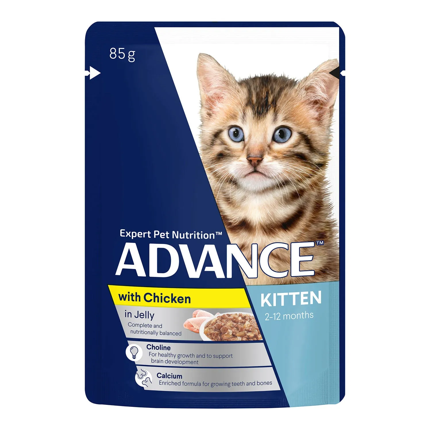 Advance Chicken in Jelly Kitten Wet Cat Food Pouch