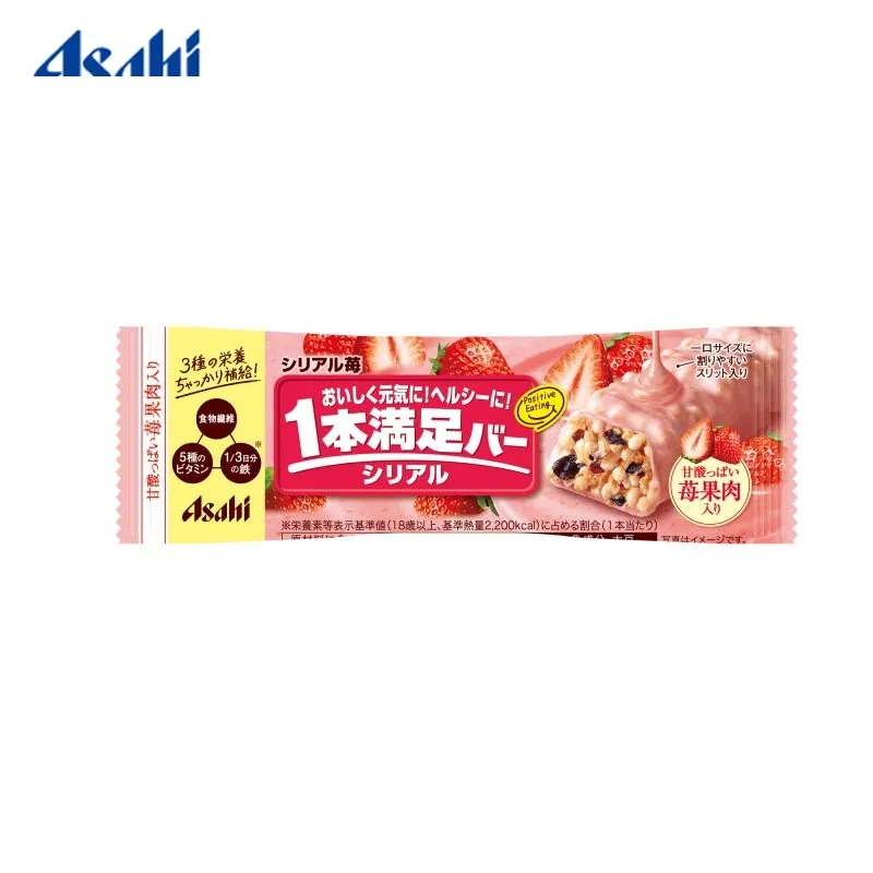 Asahi Ippon Manzoku Strawberry Cereal Bar