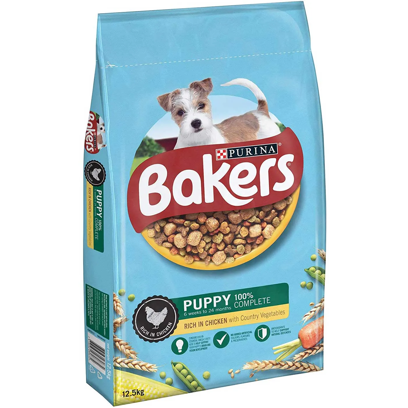 Bakers Puppy Dry Dog Food Chicken & Veg 12.5kg