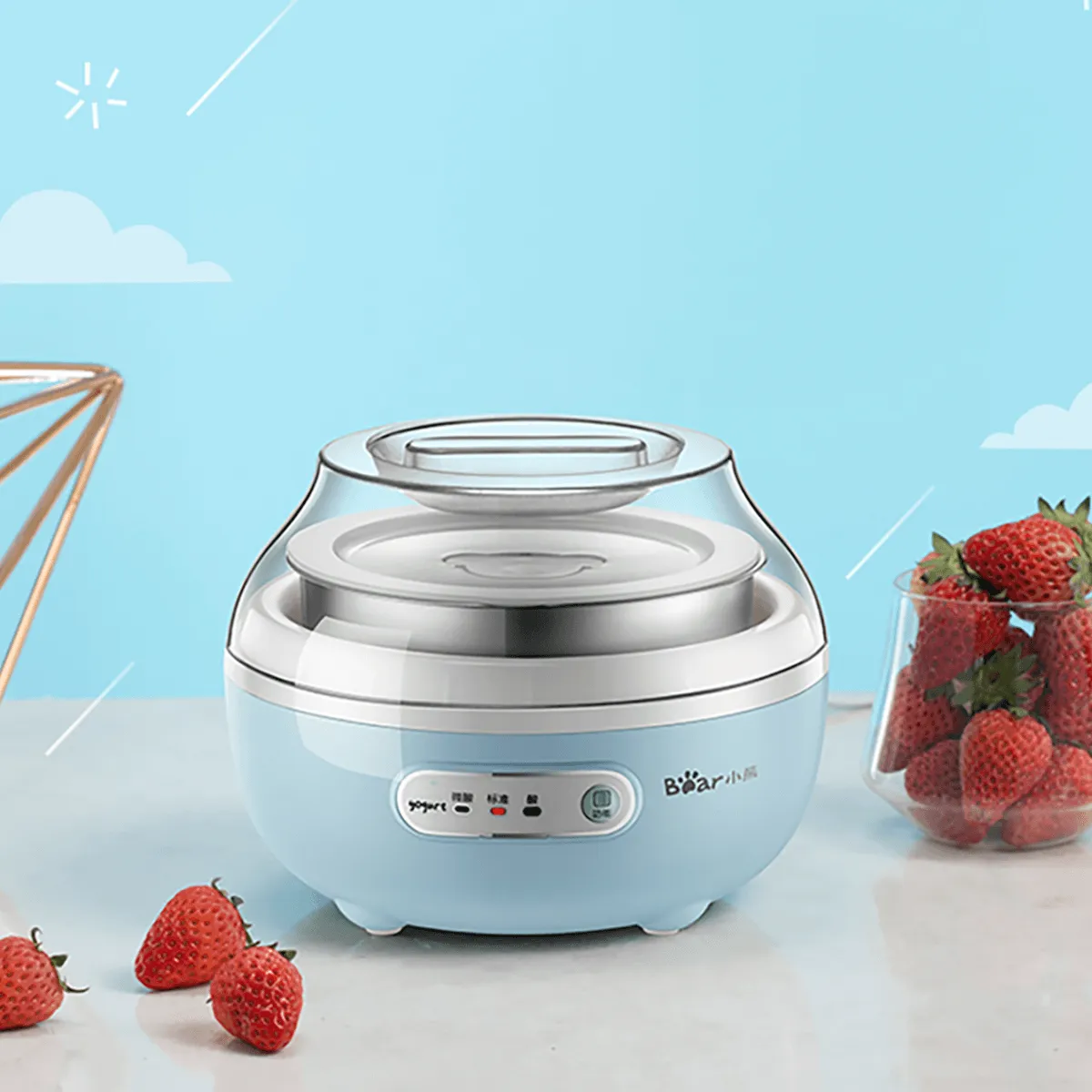 Bear Yogurt Maker with 1 Bowl 1.0L Stainless Steel Tank SNJ-C10H2