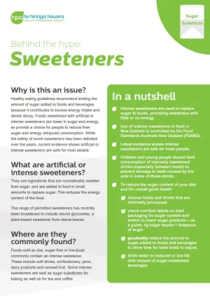 Behind the hype: Sweeteners - NPA128