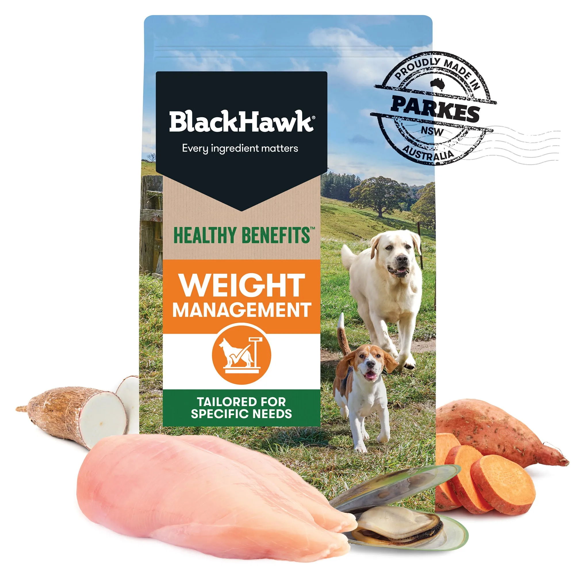 Black Hawk Healthy Benefits Adult Weight Management Dry Dog Food