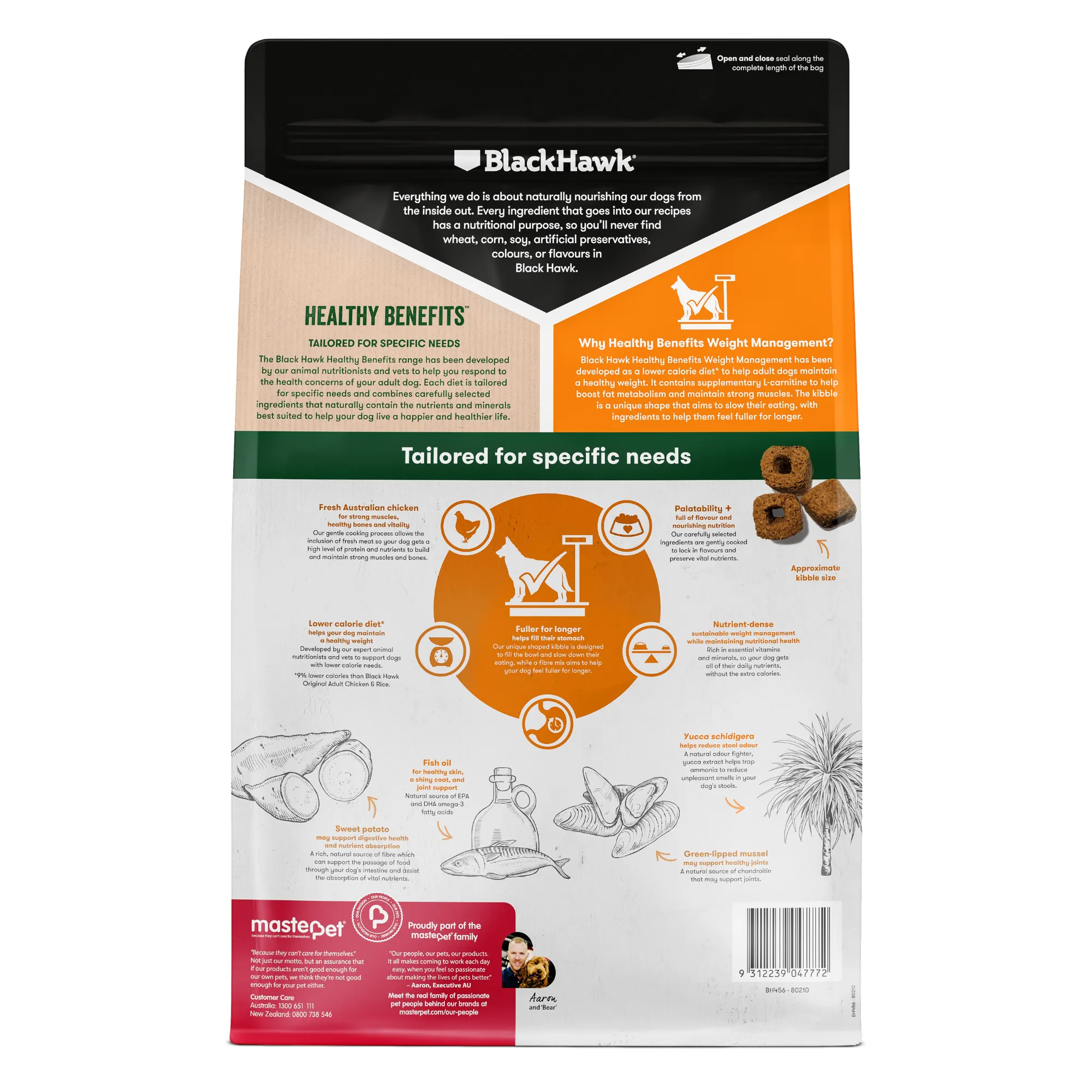 Black Hawk Healthy Benefits Adult Weight Management Dry Dog Food