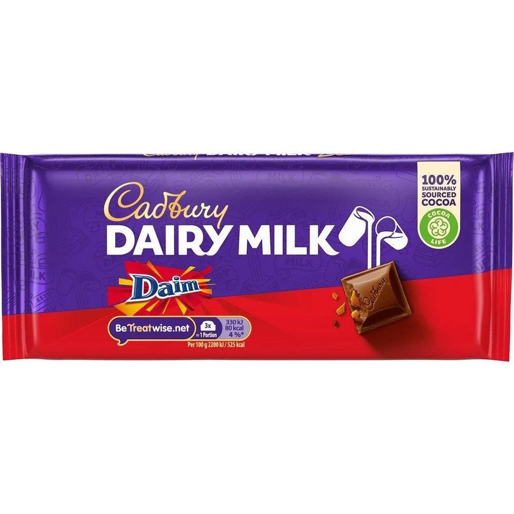 C'bury Dairy Milk Daim 120g