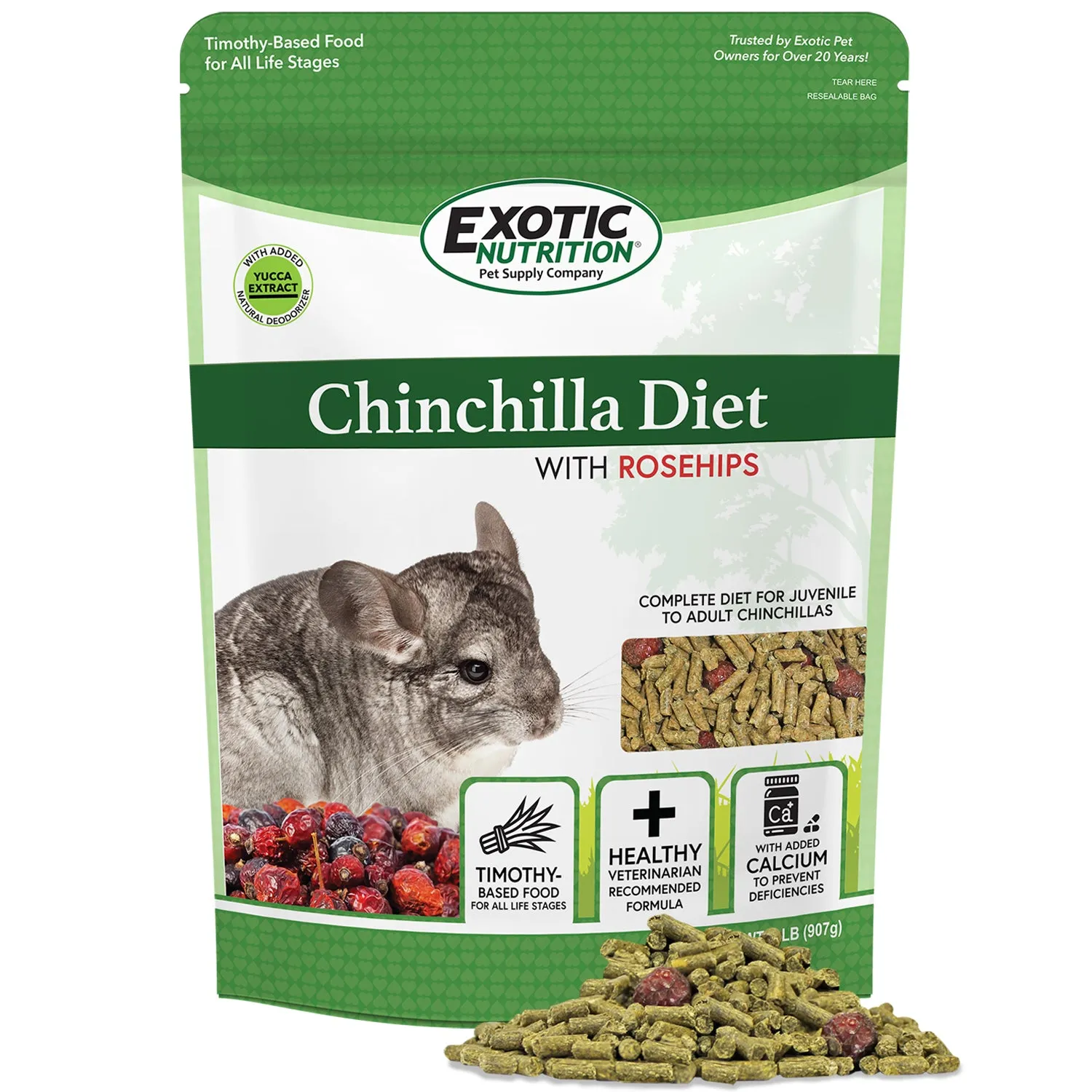 Chinchilla Diet w Rose Hips Chinchilla Food