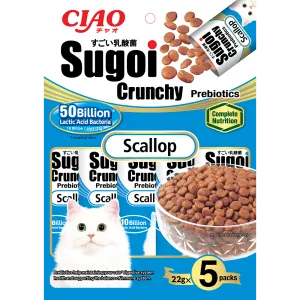 Ciao Cat Sugoi Crunchy Prebiotics Scallop 22g x 5 (P232)