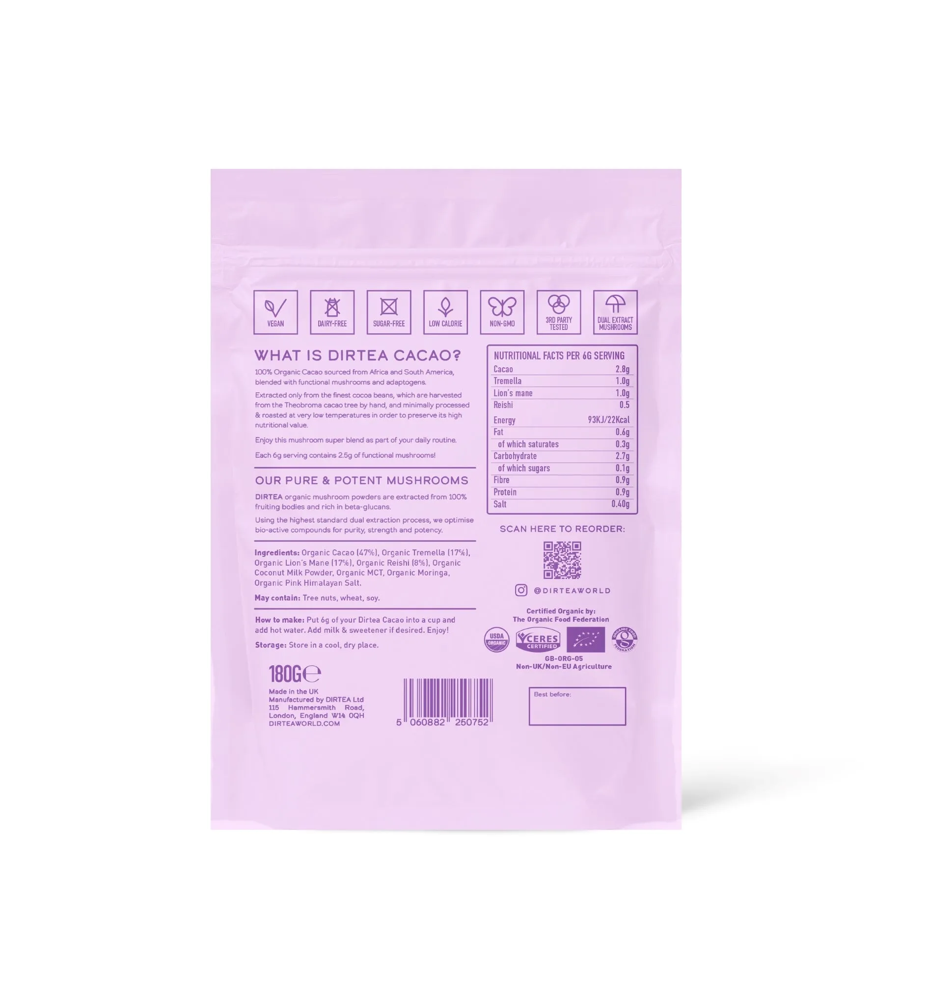 DIRTEA Cacao Super Blend 180g