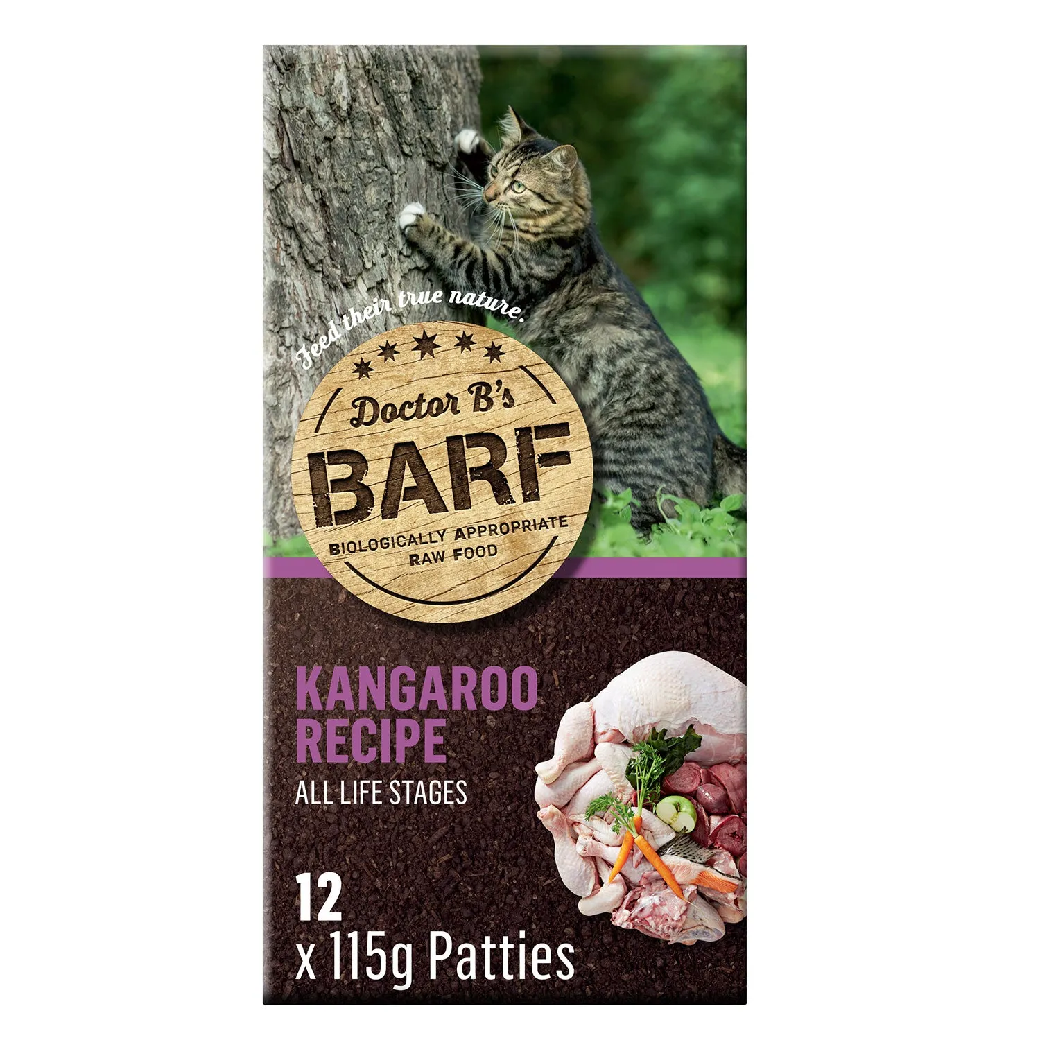 Doctor B's BARF Kangaroo Raw Cat Food 1.38kg