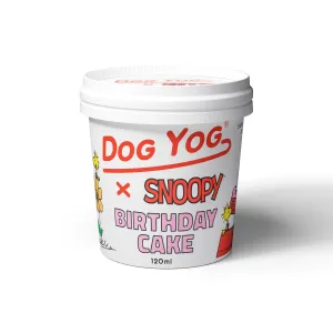 Dog Yog Snoopy Frozen Birthday Cake Flavour Dog Ice Cream Treat 120ml