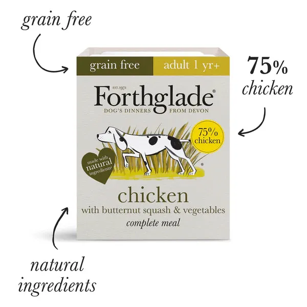 Forthglade Chicken With Butternut Squash & Veg Grain Free 18 X 395g