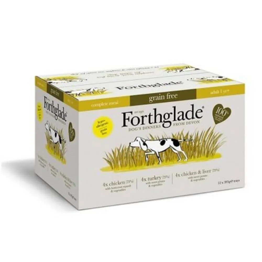 Forthglade Complete Grain Free Variety Pack 12 x 395g