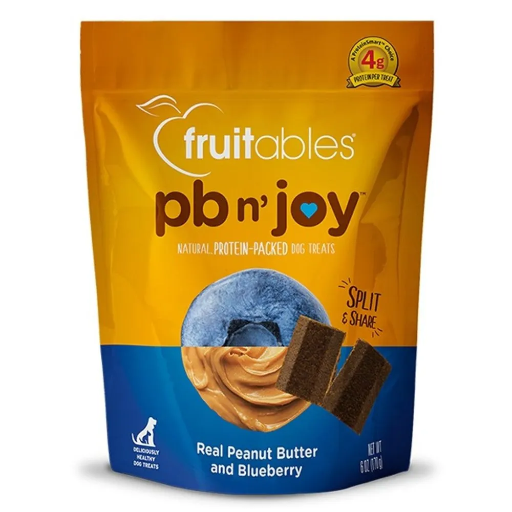 Fruitables PB N' Joy Peanut Butter & Blueberry Dog Treats 6oz