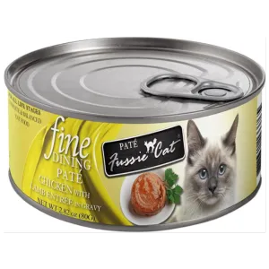 Fussie Cat Fine Dining Pate Chicken with Lamb Entree in Gravy Wet Cat Food, 2.82-oz