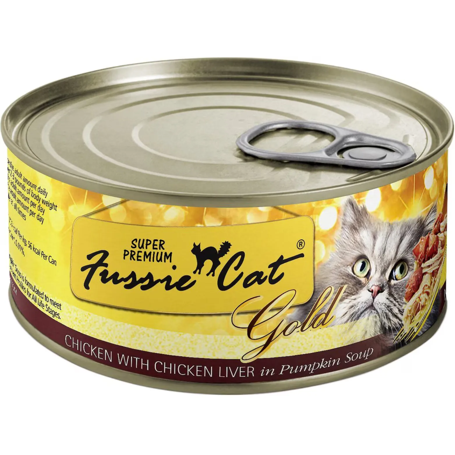 Fussie Cat Super Premium Chicken & Chicken Liver Formula in Gravy Canned Cat Food, 2.82-oz