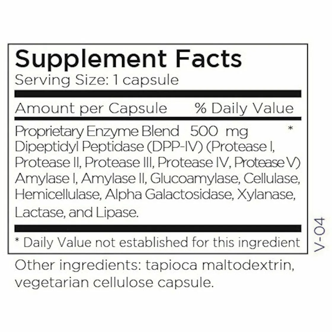 GluDaZyme 500mg 60 caps by Metabolic Maintenance