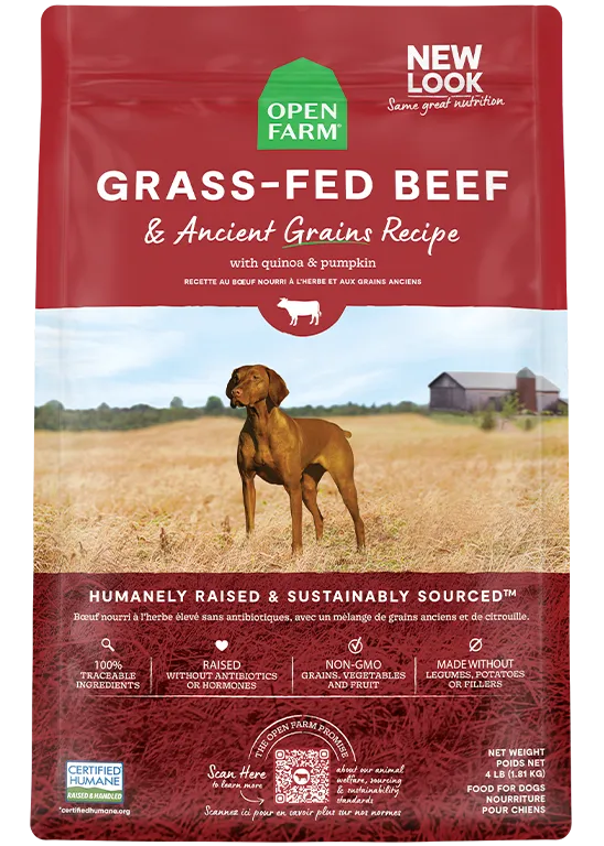 Grass-Fed Beef & Ancient Grains Dry Dog Food