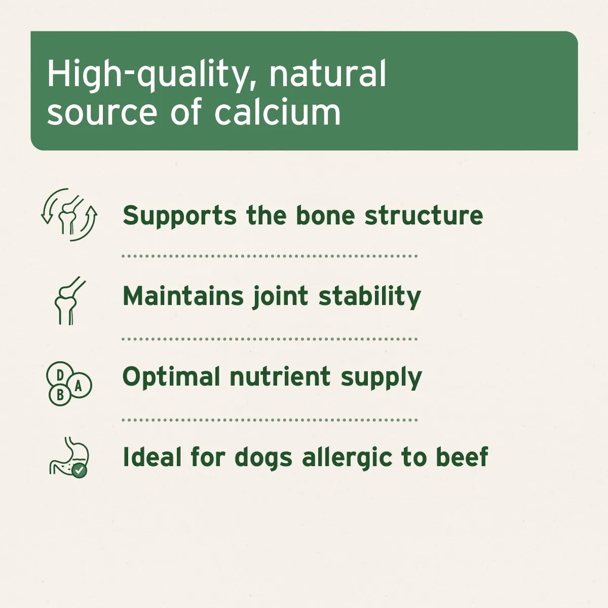 Ground Horse Bones - Natural Calcium Supplement for Dogs & Cats