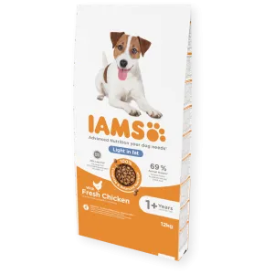 Iams Vitality Dry Food Light in Fat Adult All Breed Fresh Chicken 12kg