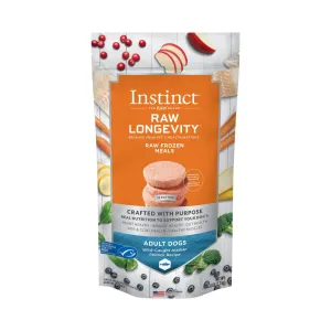 Instinct Raw Longevity Adult Frozen Pollock Patties Dog Food