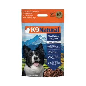 K9 Natural Beef Feast Raw Grain-Free Freeze-Dried Dog Food