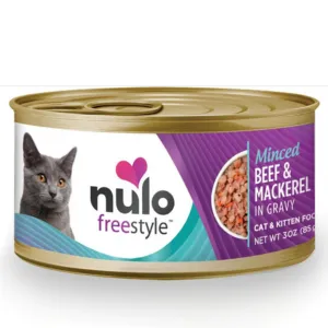 Nulo Freestyle Grain-Free Beef Minced Recipe Wet Cat Food, 3oz