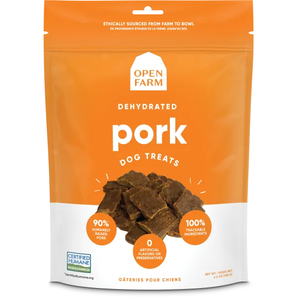 Open Farm Dehydrated Pork Dog Treats