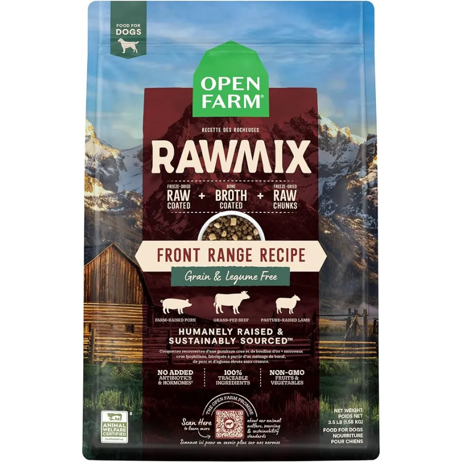 Open Farm Grain-Free Rawmix Front Range Recipe Dry Dog Food