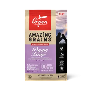 ORIJEN Amazing Grains Puppy Large High Protein Dry Dog Food