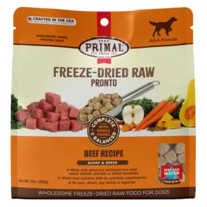 Primal Pronto Beef Formula Freeze-Dried Dog Food