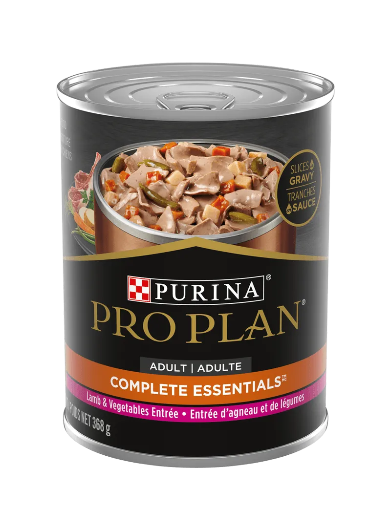 ProPlan Complete Essentials Lamb & Vegetables Entrée Slices in Gravy 369g