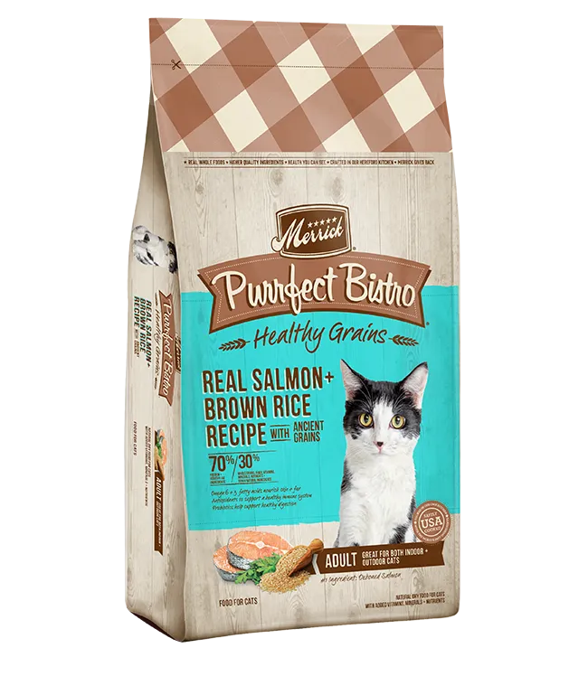 Purrfect Bistro Healthy Grains Real Salmon   Brown Rice Recipe