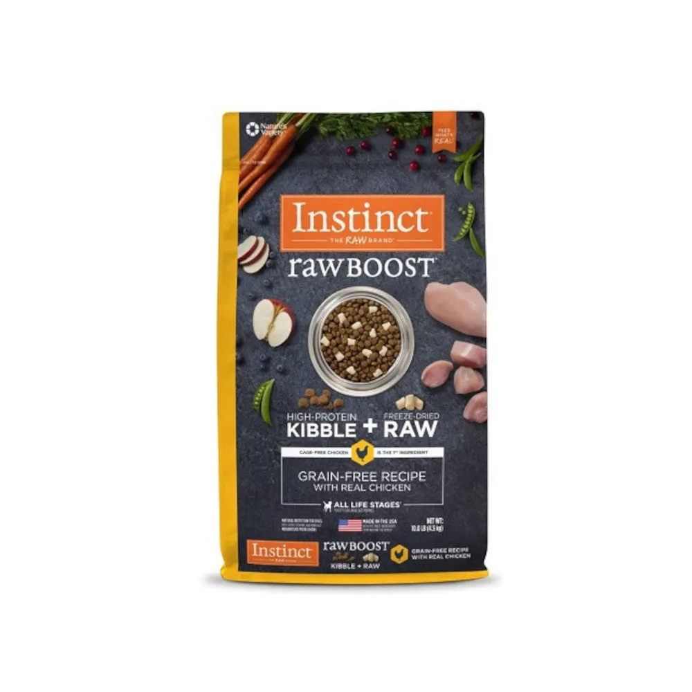 Raw Boost All Life Stages Grain Free Kibble   Raw Dog Dry Food - Chicken