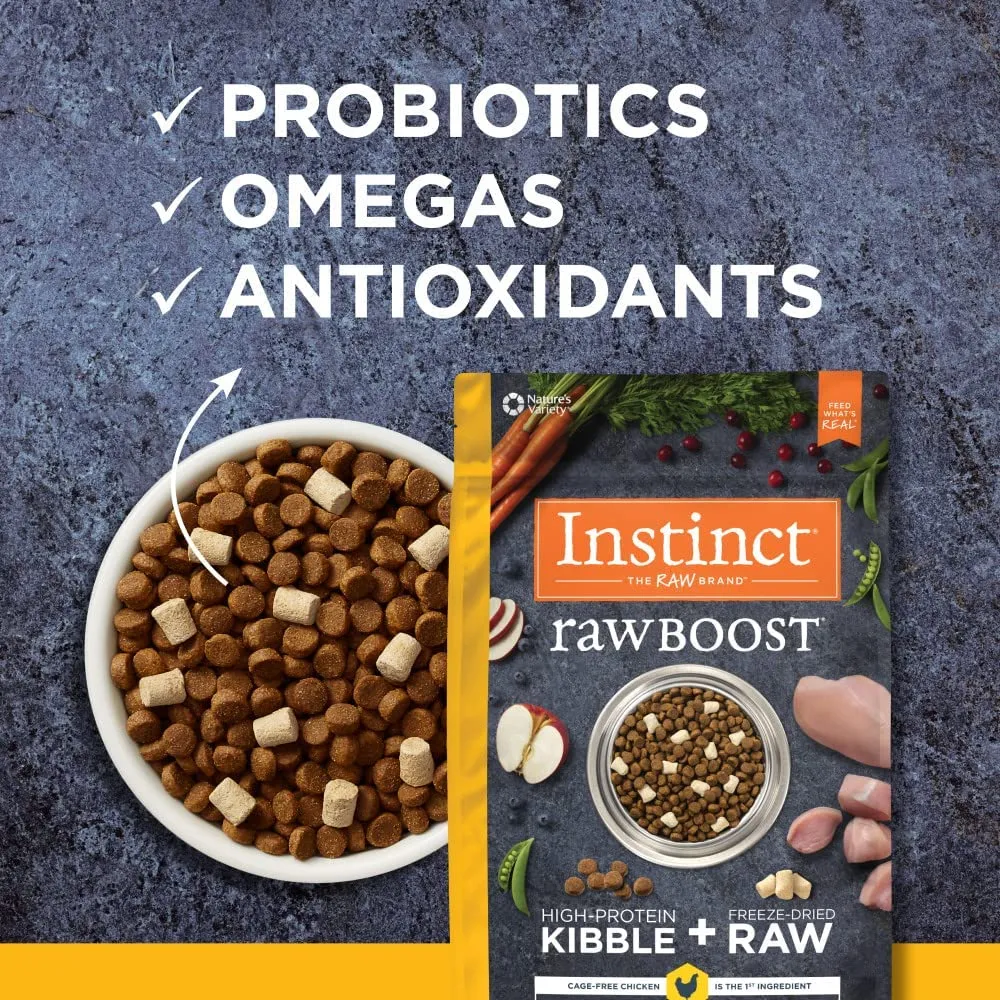 Raw Boost All Life Stages Grain Free Kibble   Raw Dog Dry Food - Chicken