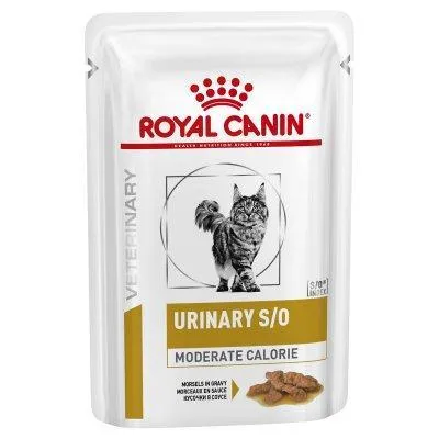 Royal Canin Veterinary Diet Cat Urinary S/O Moderate Calorie Wet Food Pouch 85g