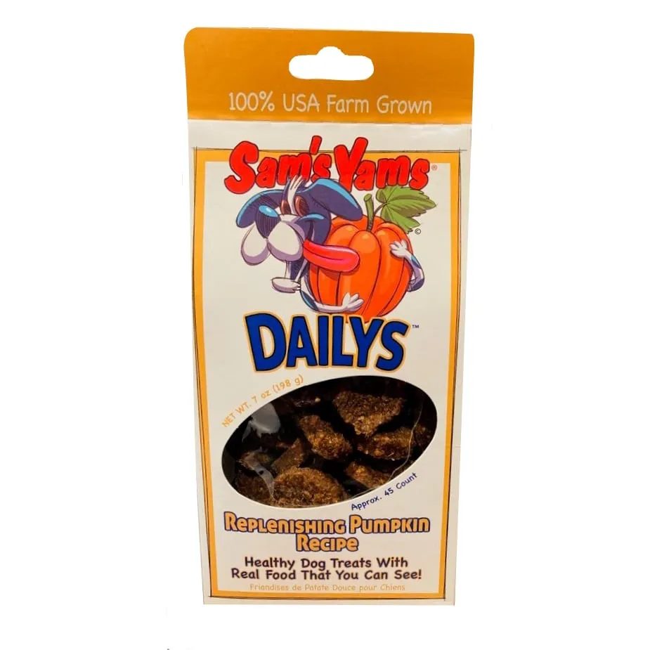 Sam's Yams Daily's Replenishing Pumpkin Dog Treats