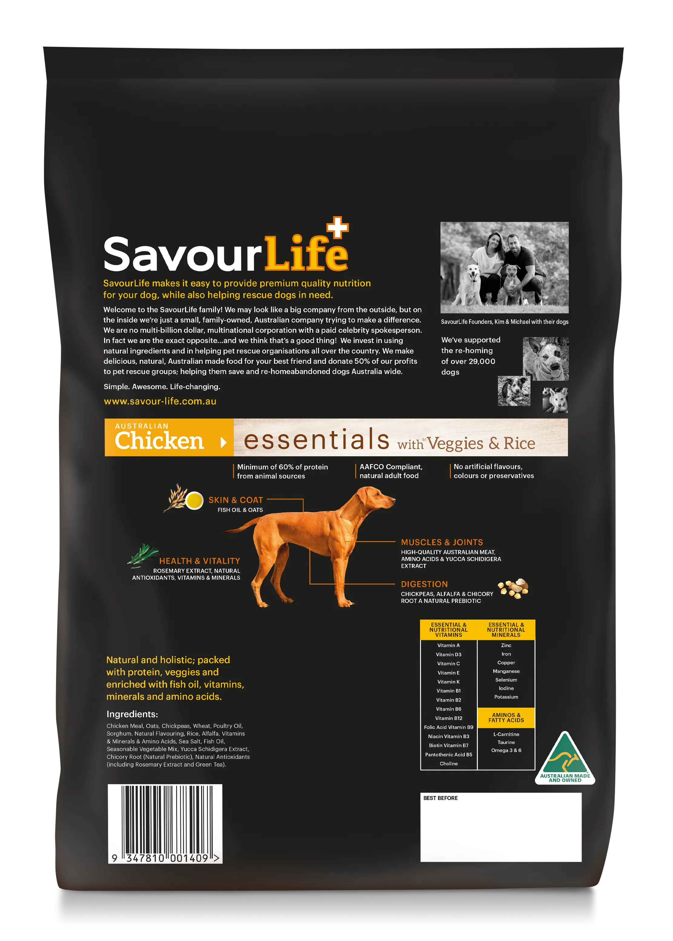 SavourLife Essentials Adult Dog Standard Chicken Dry Food