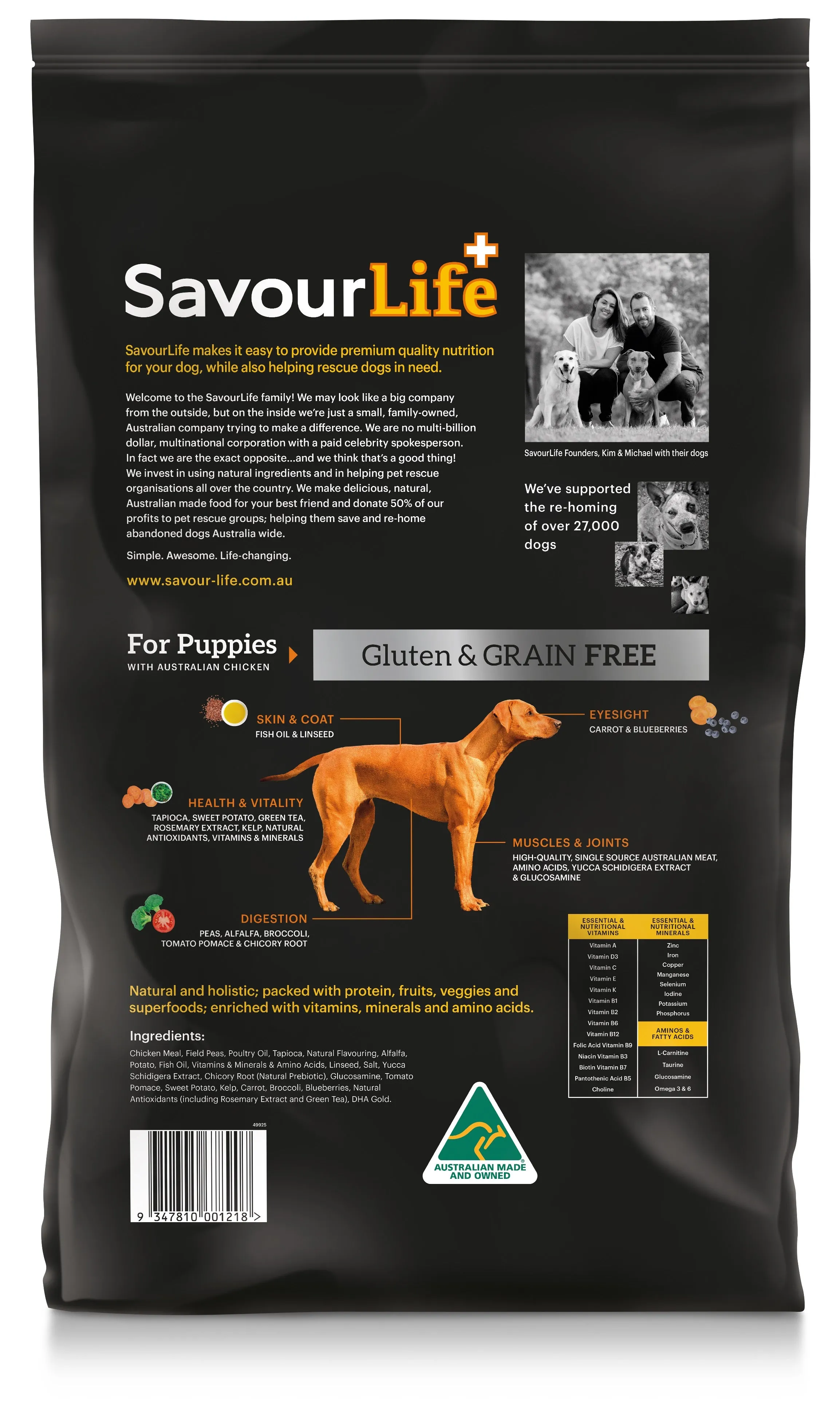 SavourLife Grain Free Puppy Standard Chicken Dry Food