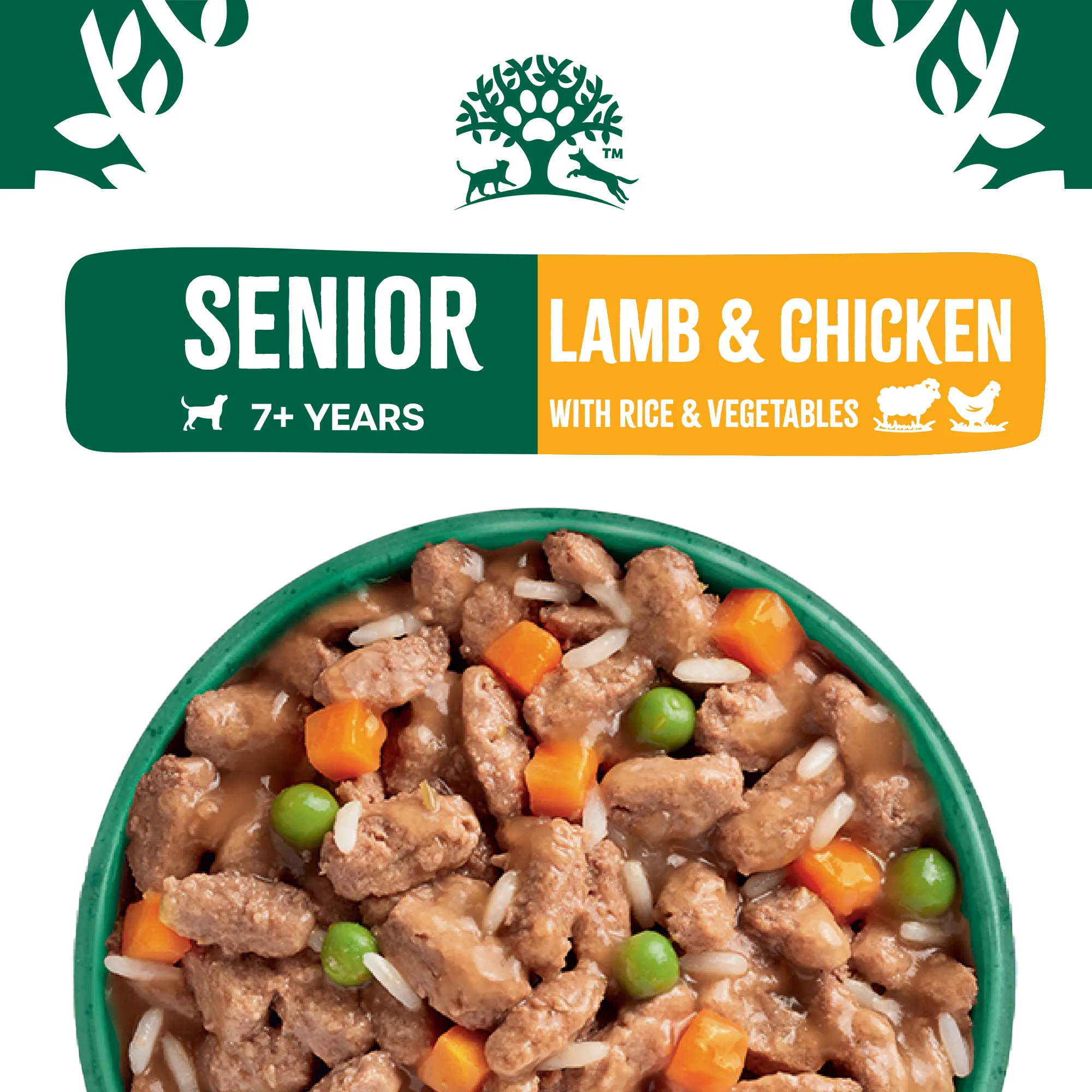 Senior Lamb & Chicken & Rice in Gravy Wet Dog Food Pouches