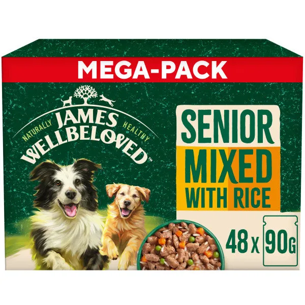 Senior Turkey, Lamb & Chicken in Gravy Wet Dog Food Pouches