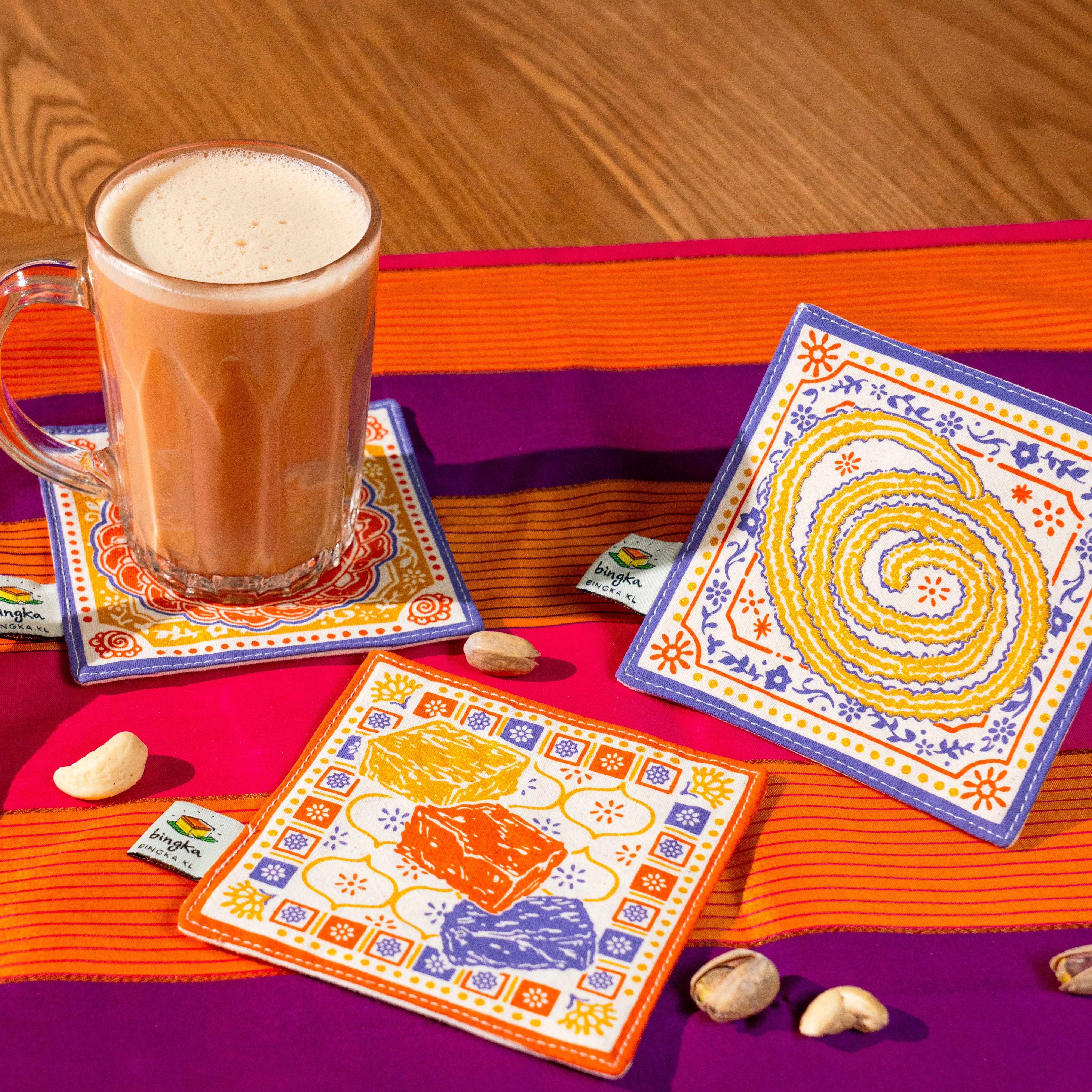 Set of 4 Sweet & Savory Delights Coasters