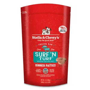 Stella & Chewy's Raw Frozen Surf 'N Turf Dinner Patties Dog Food