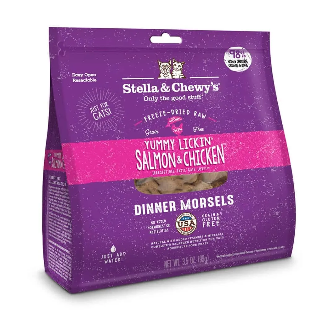 Stella & Chewy's Yummy Lickin' Salmon & Chicken Dinner Freeze-Dried Cat Food