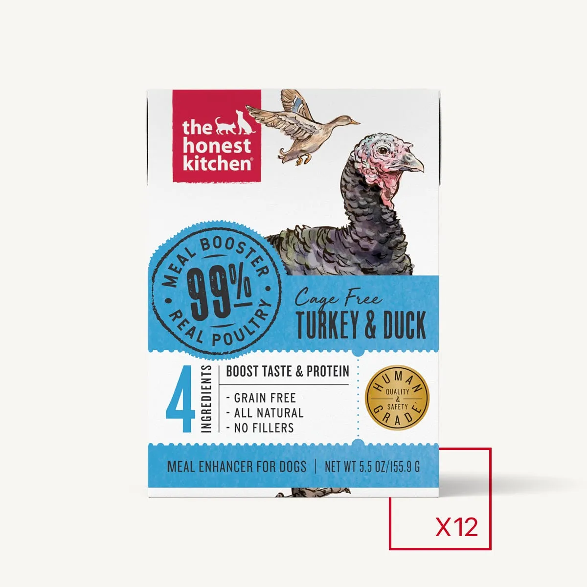 The Honest Kitchen 99% Turkey & Duck Meal Booster Wet Dog Food