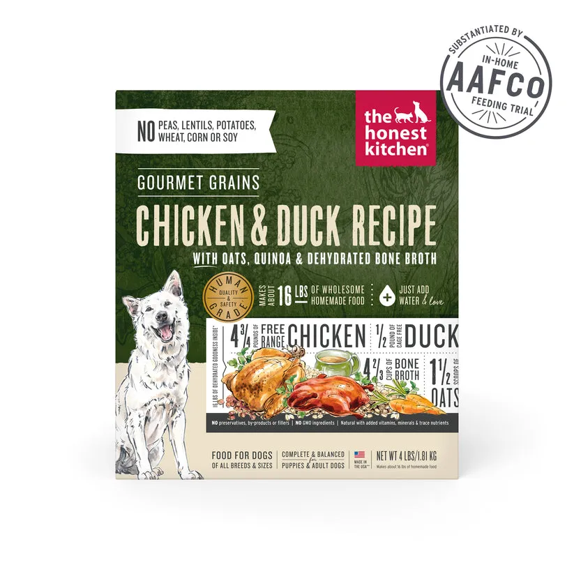 The Honest Kitchen Dehydrated Gourmet Grains Chicken & Duck Recipe Dog Food