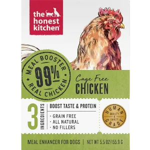 The Honest Kitchen Meal Boosters 99% Chicken For Dogs, 5-oz box