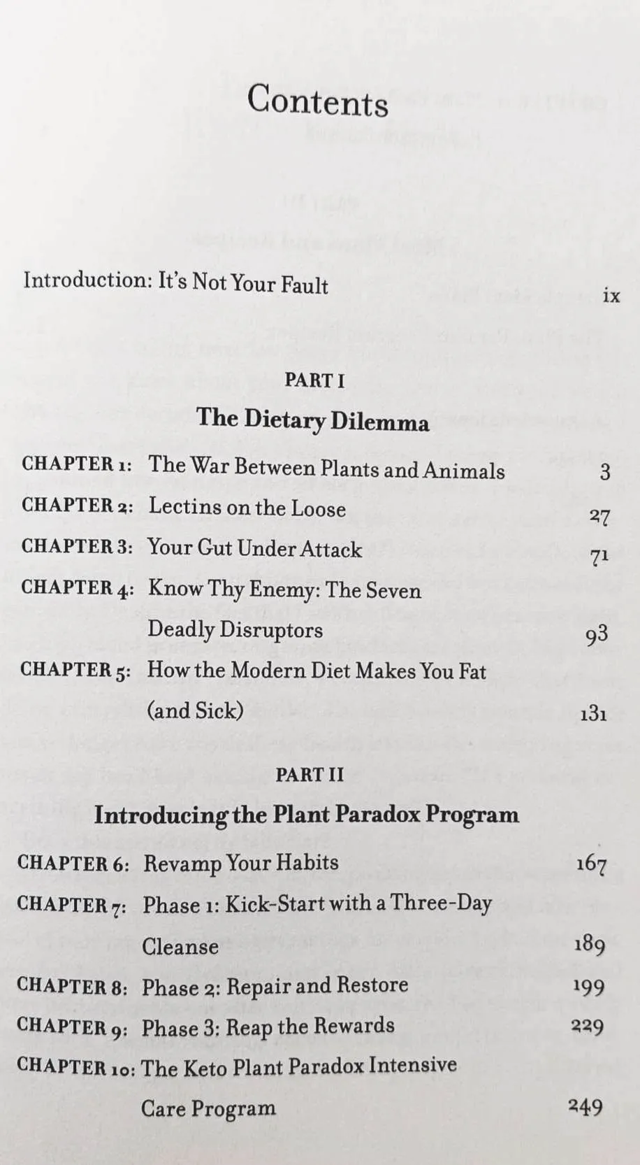 THE PLANT PARADOX - Steven R. Gundry