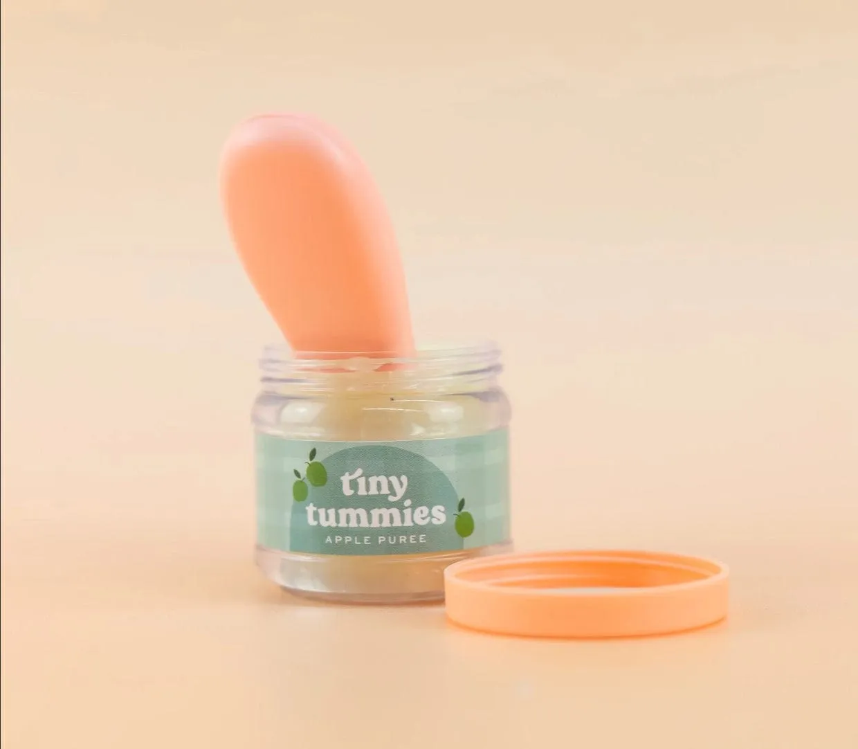 Tiny Tummies Apple Puree Food Jar and Spoon Set